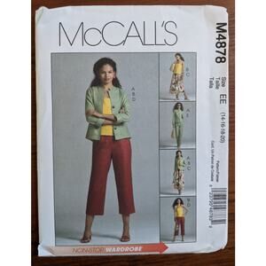 UNCUT McCalls Pattern M4878 Size 14-20
